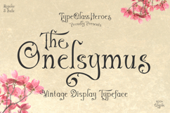 Onesymus - Vintage Display Font Product Image 1
