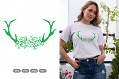 Bloom Antlers SVG &amp; Clipart Product Image 1