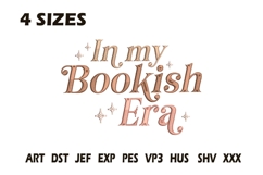 In My Bookish Era Embroidery Design Product Image 1