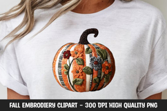 Red Plaid Autumn Pumpkin Clipart Product Image 1