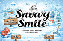 Snowy Smile Playful Winter Script Font Product Image 1