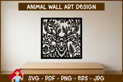 18 Animals Wall Art SVG, Woodland Animals Papercut Design Product Image 3