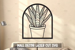 Modern Plant Wall Art SVG I Botanical Laser Cut Wall Art Product Image 1