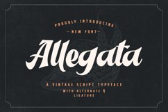 Allegata - A Vintage Script Typeface Product Image 1