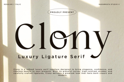 Clony - Elegant Ligature Serif Product Image 1