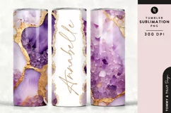 Personalised Name Tumbler Wrap PNG Sublimation | Marble Product Image 1
