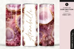 Personalised Name Tumbler Wrap PNG Sublimation | Marble Product Image 1