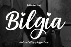 Bilgia Modern Calligraphy Font With Extra Product Image 1