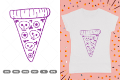 Pizza Skull SVG &amp; Clipart Product Image 1