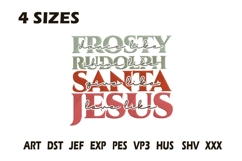 Dance Like Frosty Love Like Jesus Embroidery Design Product Image 1