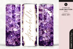 Personalised Name Tumbler Wrap PNG Sublimation | Marble Product Image 1