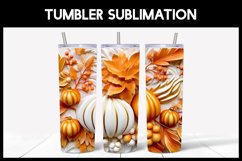 3D Pumpkins Tumbler Sublimation |Autumn 3D Tumbler Product Image 2