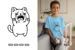 Kawaii Cat SVG &amp; Clipart Product Image 1