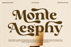 Monte Aesphy - Stylish Serif Font Product Image 1