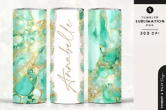 Personalised Name Tumbler Wrap PNG Sublimation | Marble Product Image 1