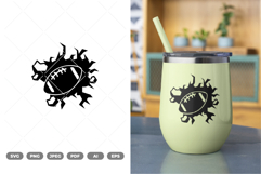 American Football Wall SVG &amp; Clipart Product Image 1