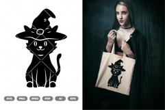 Cat Witch SVG &amp; Clipart Product Image 1
