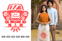 Just Married SVG &amp; Clipart Product Image 1