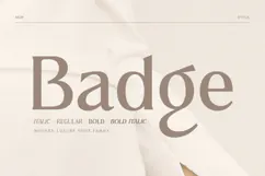 Badge - Modern Luxury Font Family Product Image 1