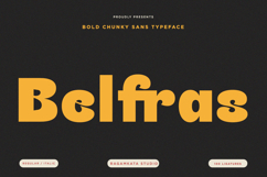 Belfras - Bold Chunky Sans Font Product Image 1