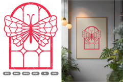 Butterfly Stained Glass SVG &amp; Clipart Product Image 1