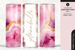 Personalised Name Tumbler Wrap PNG Sublimation | Marble Product Image 1