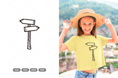 Doodle Adventure Sign SVG &amp; Clipart - Camping SVG Product Image 1