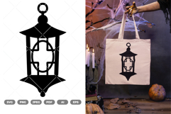 Lantern Silhouette SVG &amp; Clipart Product Image 1
