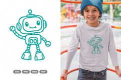 Cute Robot SVG &amp; Clipart Product Image 1