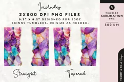 Personalised Name Tumbler Wrap PNG Sublimation | Marble Product Image 2