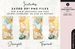 Personalised Name Tumbler Wrap PNG Sublimation | Marble Product Image 2