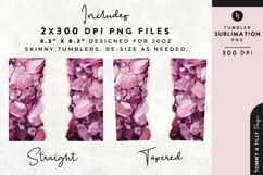 Personalised Name Tumbler Wrap PNG Sublimation | Marble Product Image 2