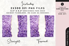 Personalised Name Tumbler Wrap PNG Sublimation | Glitter Product Image 2