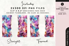 Personalised Name Tumbler Wrap PNG Sublimation | Marble Product Image 2