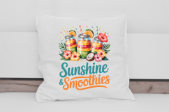 Sunshine and Smoothies Summer Jar Clipart Product Image 2