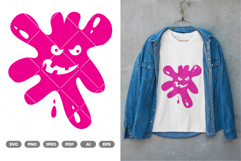 Splash Monster SVG &amp; Clipart Product Image 1
