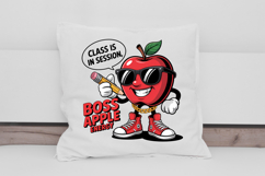 Boss Apple Energy Cartoon Clipart for School PNG Product Image 2