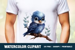 Watercolor Cute Bird Clipart Sublimation Product Image 2