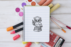 Wise School Owl Graduate SVG PNG Product Image 3