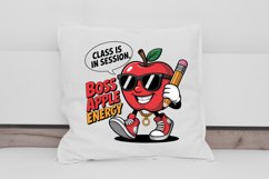 Boss Apple Energy Cartoon Clipart for School PNG Product Image 3