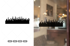 Applause Crowd Silhouette SVG &amp; Clipart Product Image 1