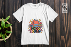 School Squad Cute Back To School Backpack Clipart Product Image 2
