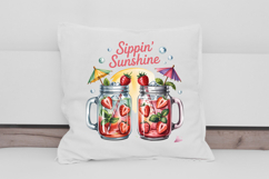 Sippin’ Sunshine Double Jar Summer Clipart Product Image 2