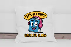 Back to School Nerdy Book Cartoon Clipart PNG Product Image 3