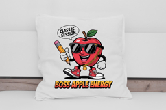 Boss Apple Energy Cartoon Clipart for School PNG Product Image 2
