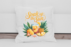 Soak Up the Sun Pineapple Citrus Drink Clipart Product Image 2