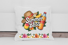 Summer Bliss Mango and Bottle Clipart Product Image 2