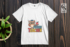 Future Teacher Owl Clipart Sublimation PNG Product Image 2