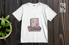 Notebook Princess Clipart Sublimation PNG Product Image 2