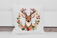 Autumn deer with Wreath Clipart Product Image 2